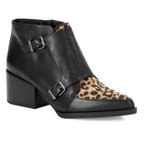 Circus by Sam Edelman leopard toe booties with straps size 7.5